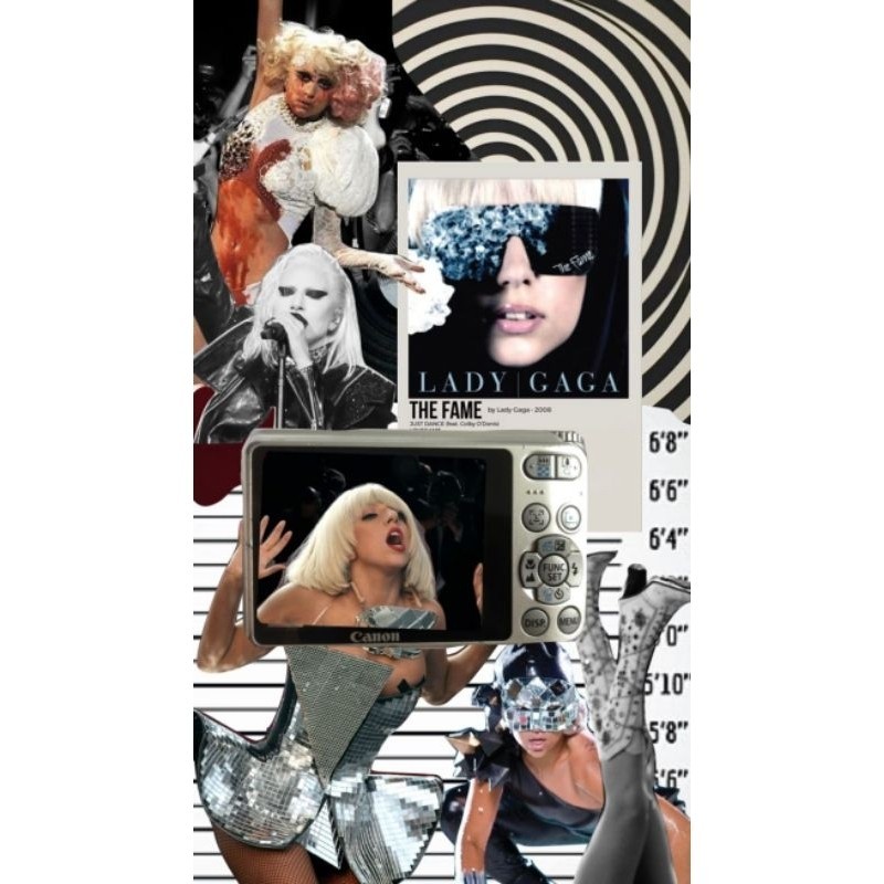Quadro Decorativo LAdy Gaga Placa Decorativa MDF tamanho A4 28x20 Envio Imediato