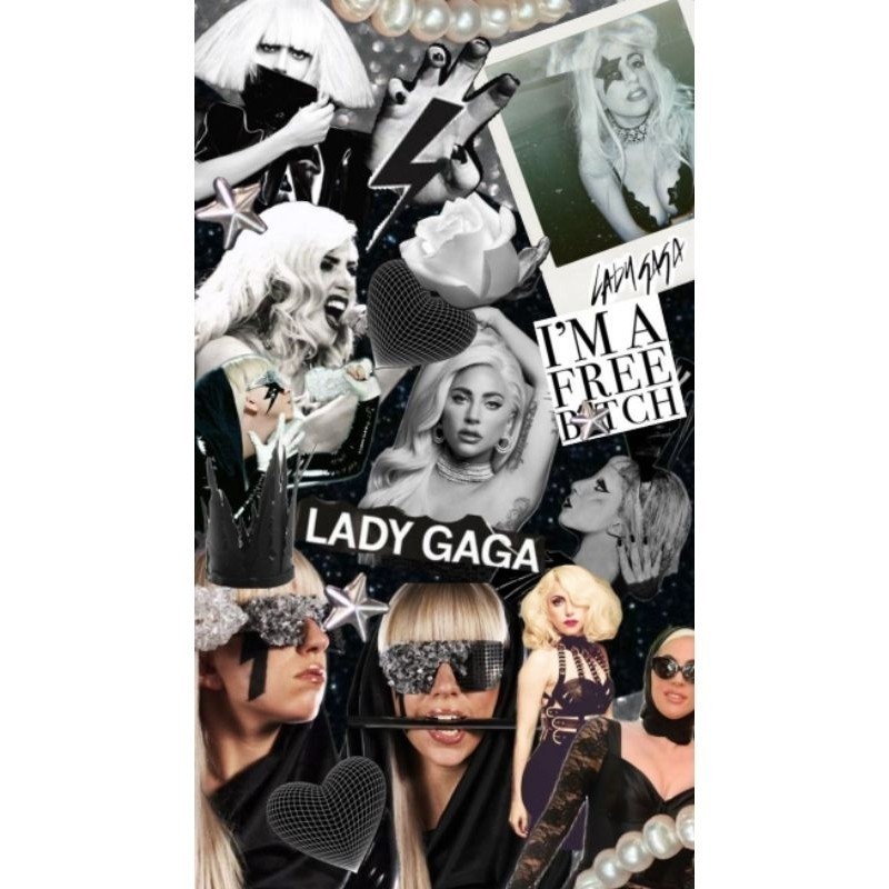 Quadro Decorativo LAdy Gaga Vários Momentos Placa Decorativa MDF tamanho A4 28x20 Envio Imediato