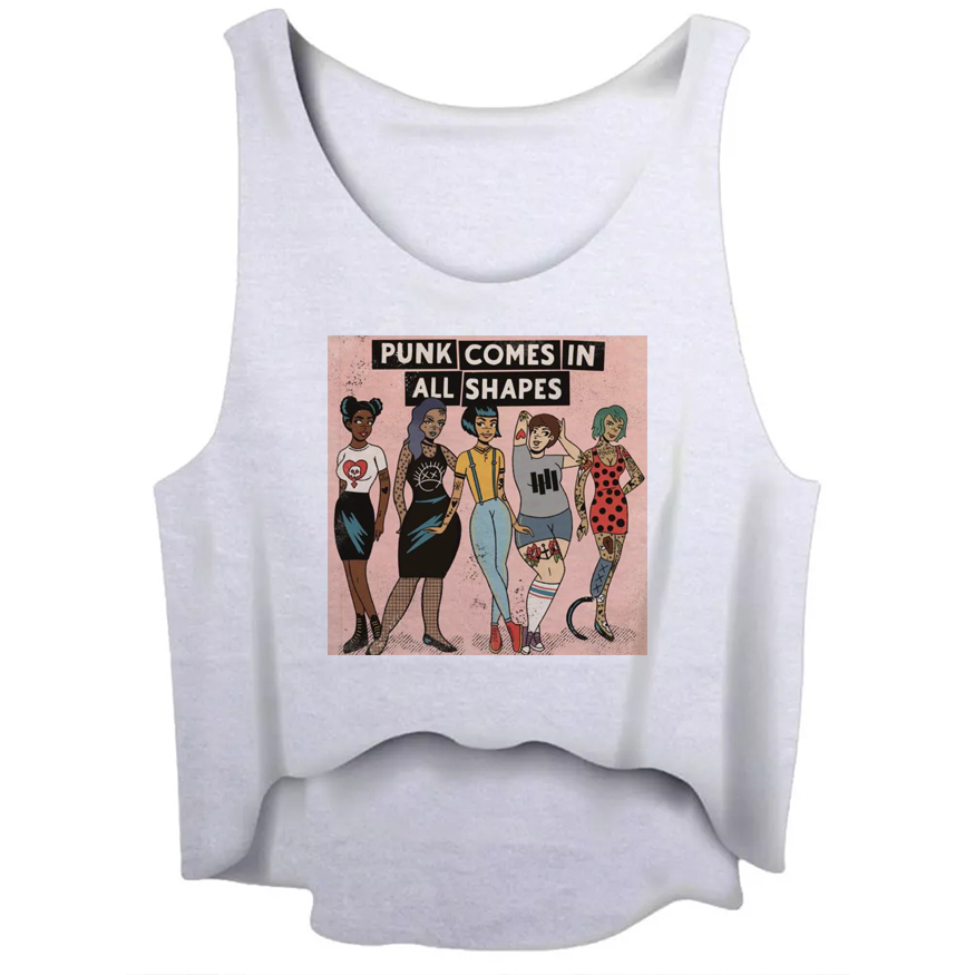 Cropped Punk Comes in All Shapes || Regata Tshirt Tumblr Aesthetic Pinterest