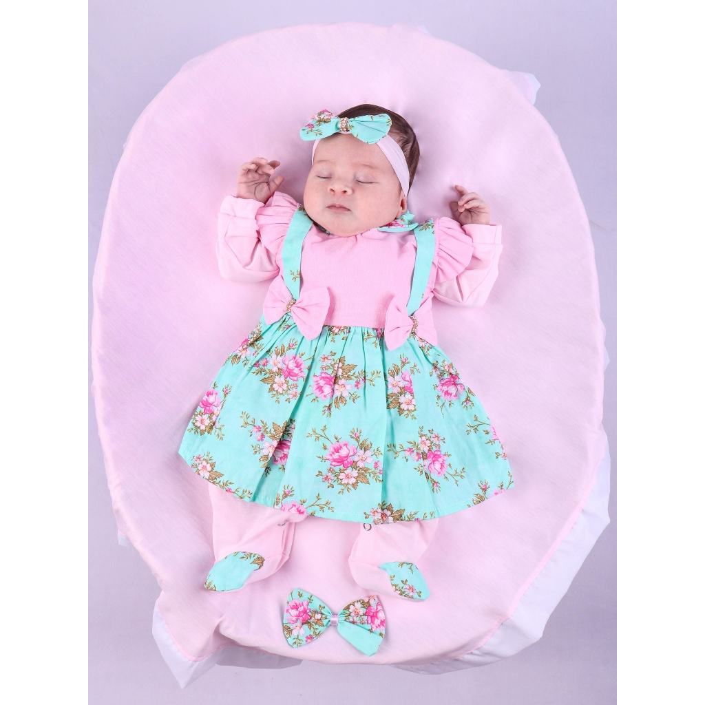 Saida Maternidade Menina Charmosa 4pc