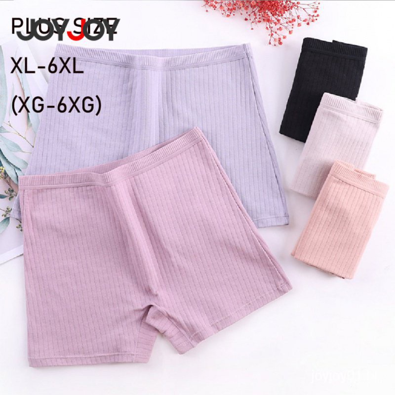 2-4pcs algodão puro boxer cuecas Plus Size calças de comprimento da perna das mulheres CMNM 3X3B 4PKC