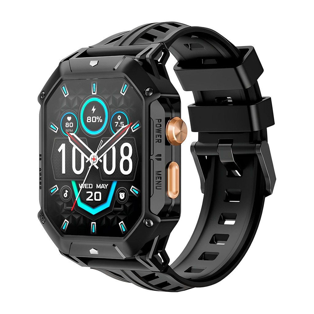 Haylou Smartwatch Iron N1 BT 5.3 Tela 2,13 pol. Preto