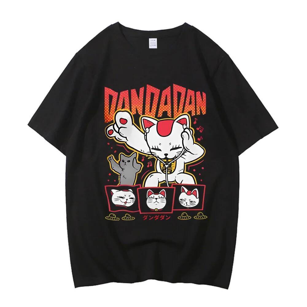 Dandadan Okarun T-shirt Women Japanese Anime T Shirt Cartoon High Quality Cotton Top Unisex Tee Men T-shirt