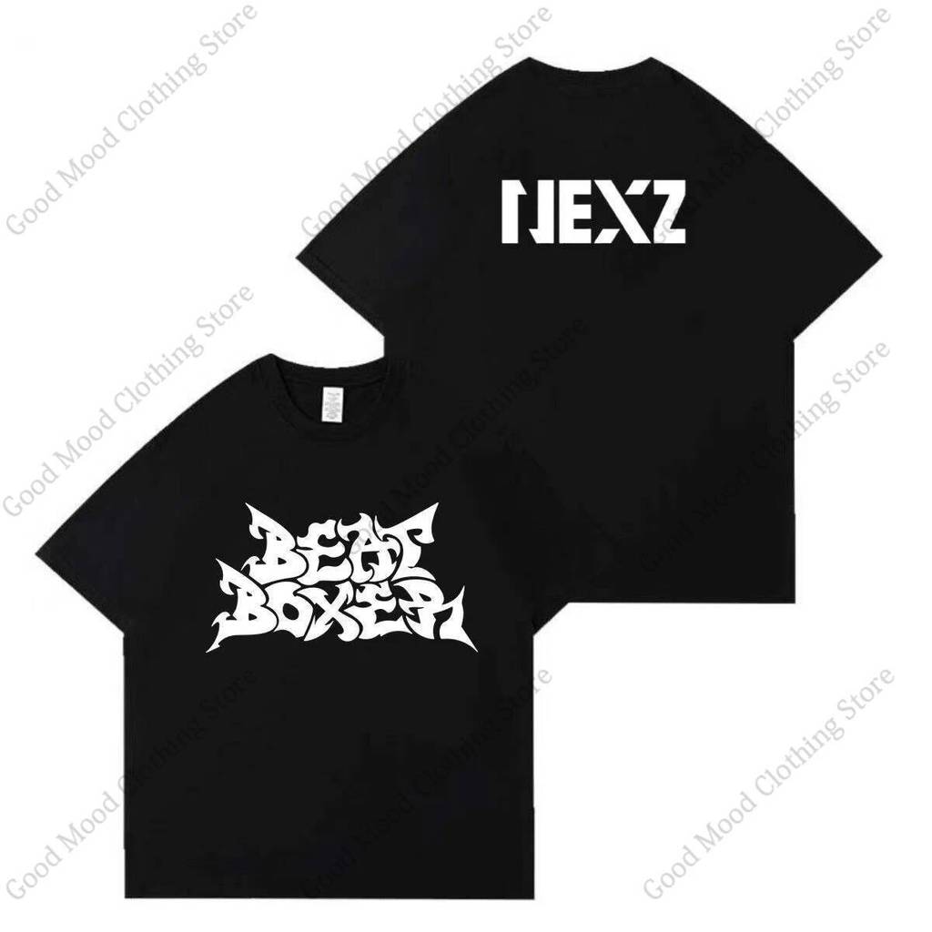 NEXZ Beat Boxer T Shirt Kpop Fashion Same hip hop Letter Print T-shirt High Quality Cotton Short Sleeve Tee Tops fans