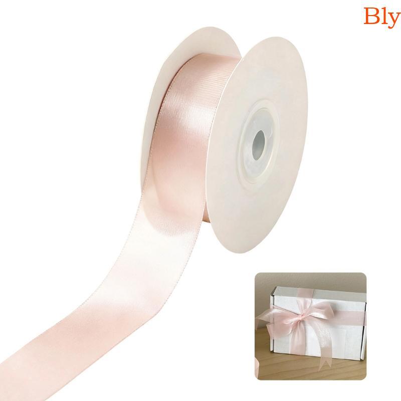 Bly Organza Pura 25mm X 20 Jardas Embrulho Poliéster Para Buquês Artesanato Artístico Embalagem Laço E Pin
