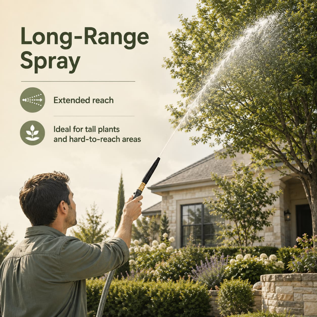 High Pressure Washer Nozzle Kit 3 In 1 Hose Spray Gun With Top Connector For Car Garden Cleaning