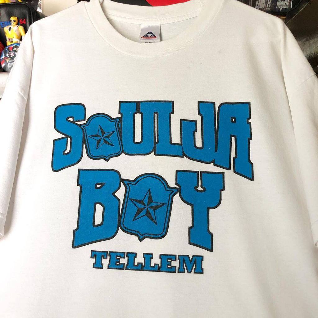 Music.Soul Camiseta Unissex Soulja Boy Rap Hip Hop Estampa Letras Niche Confortavel Moderna Estilosa Moda Casual