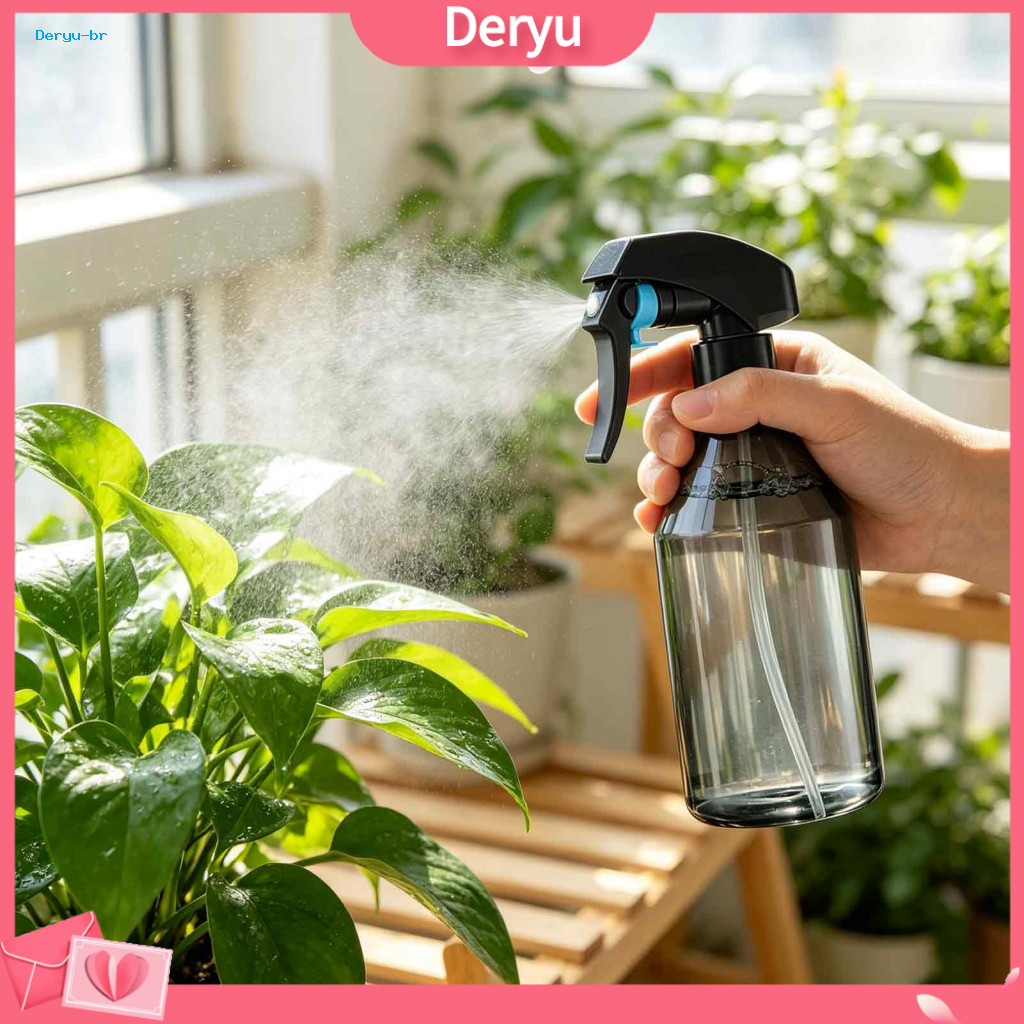 Refillable Spray Bottle Plastic Plant Mister 300ml Portable with Fine Mist Nozzle – Transparent Pet Watering Hairdress