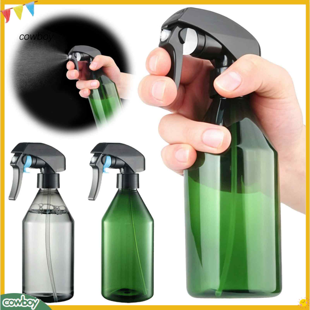 300ml Portable Plastic Spray Bottle with Fine Mist Nozzle – Refillable Transparent Pet Watering Hairdressing Atomizer
