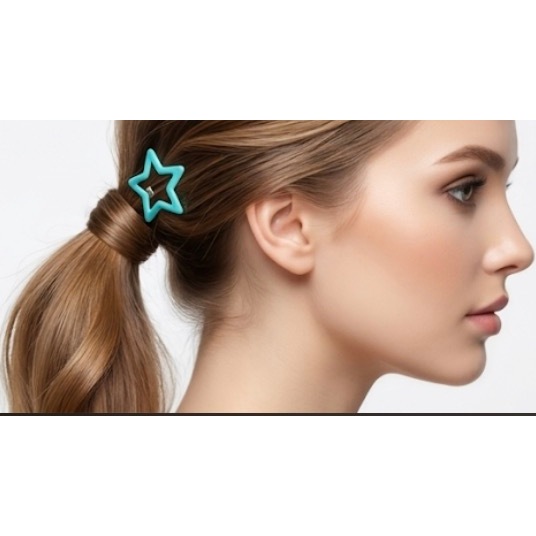 10PCS Novo Fofo Fashion Girls Colorful Star Waterdrop Shape Hairpins Kids Sweet Hair Accessories