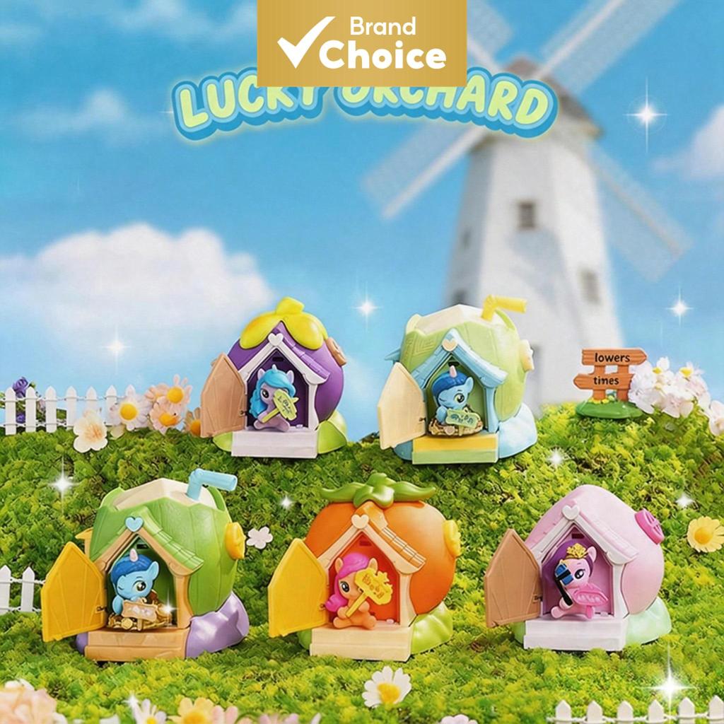 Série de Caixas Cegas Lucky Orchard da MINSO, Cenas de Casa de Frutas em Miniatura com Figuras de Pônei Fofas, Jardim em