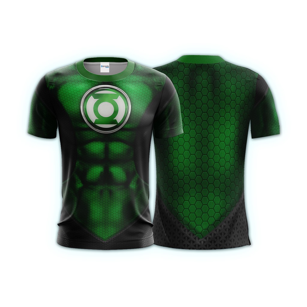 Camiseta Lanterna Verde Green Lantern Traje 3D Dry Fit Sport Sublimação Total