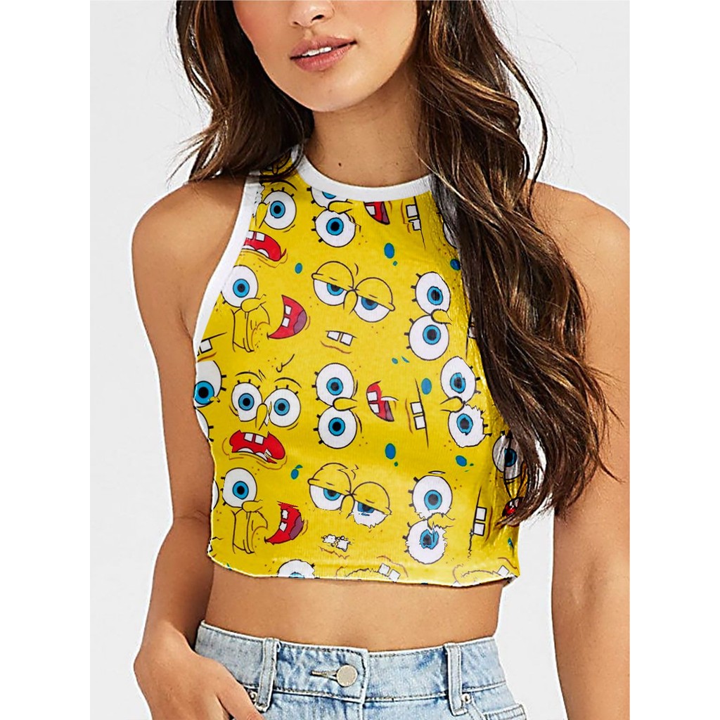 Cropped Regata Bob Espo*nja Crop Top - TOTAL - No Sense
