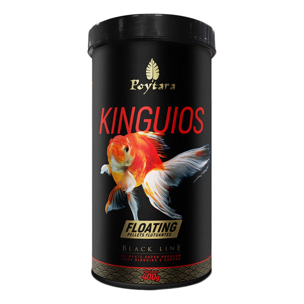 Ração Para Peixes Poytara Kinguios Floating Black Line 400g