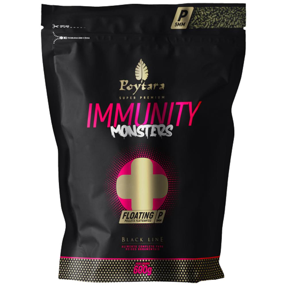 Ração Poytara Monsters Immunity Floating P 600g 5mm P Peixes