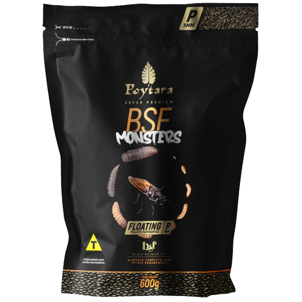 Ração Poytara Black Line BSF Floating P 600g 5mm Para Peixes