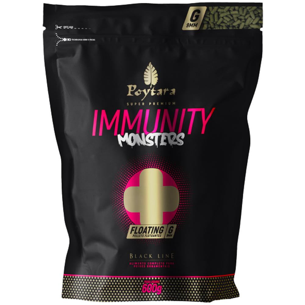 Ração Poytara Monsters Immunity Floating G 600g 9mm Para Peixes