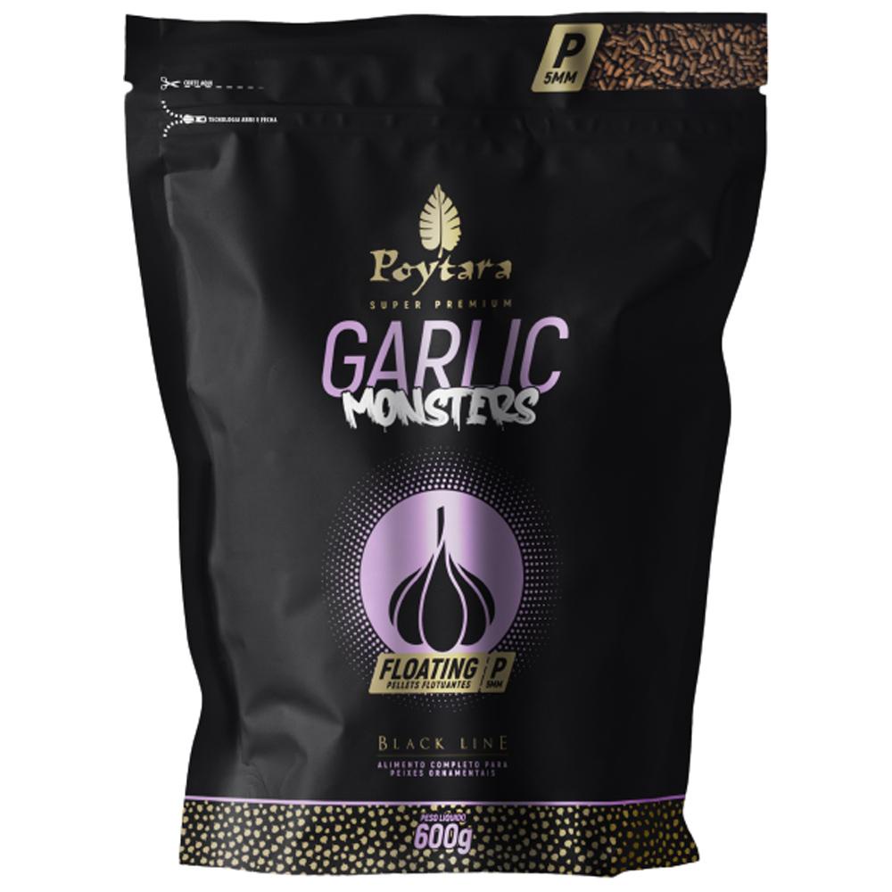 Ração Poytara Monsters Garlic Floating P 600g 5mm Para Peixes