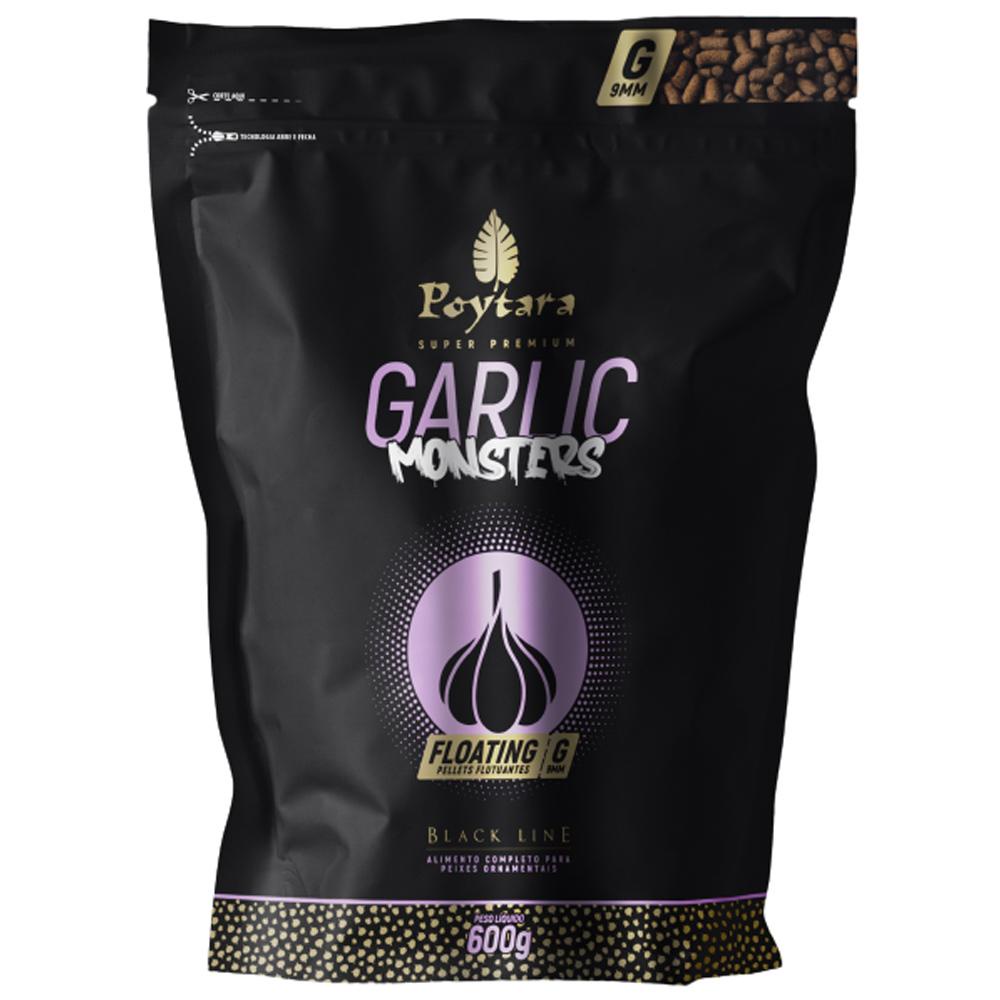Ração Poytara Monsters Garlic Floating G 600g 9mm Para Peixes