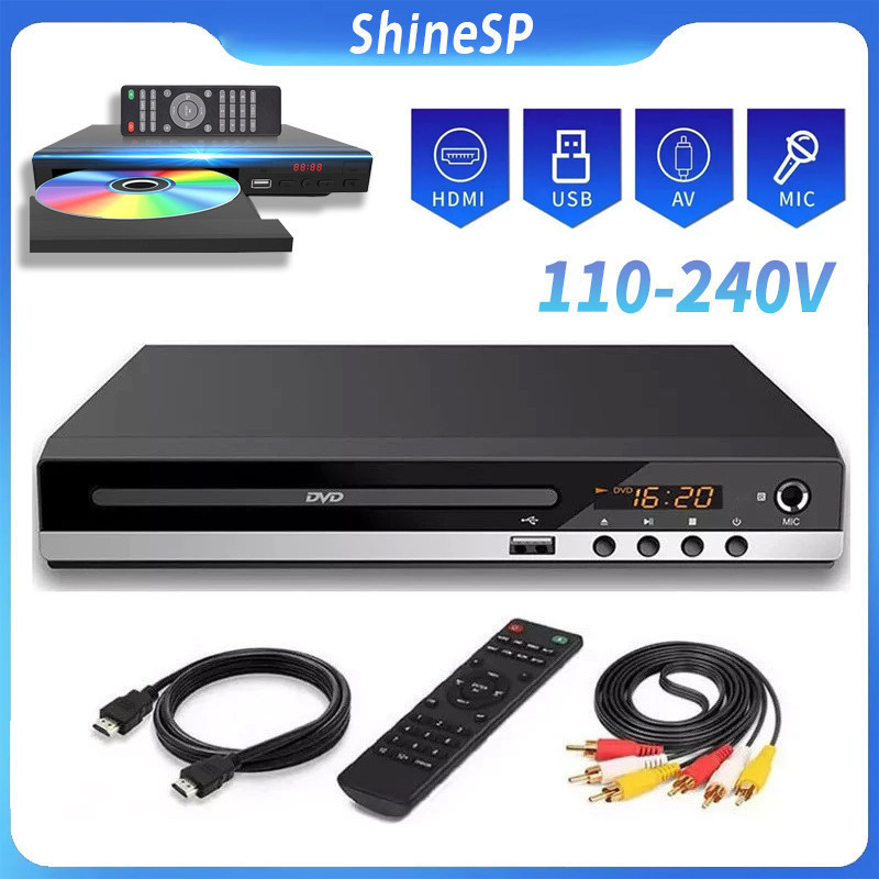Leitor De Dvd Portátil Toca Cd Mp3 Usb Filme Bivolt 110-240v Novo