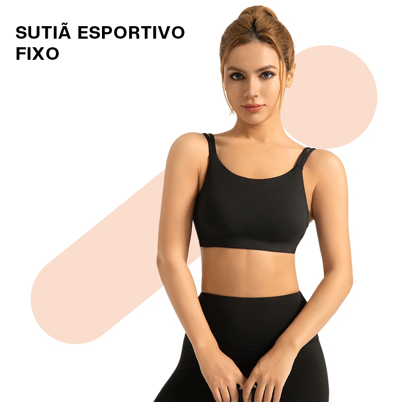 Liouty Sutiã esportivo feminino Sports Tank Wrap para corrida aeróbica