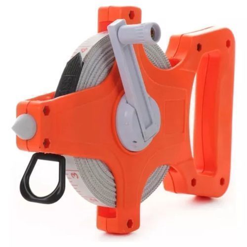 Fita Métrica Manivela 50 Metros Fibra Vidro Laranja Black Bull