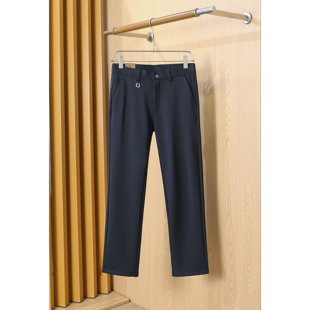 Men's business casual pants, made from a blend of fibers, featuring a loose fit, stylish design, versatile style, comfor