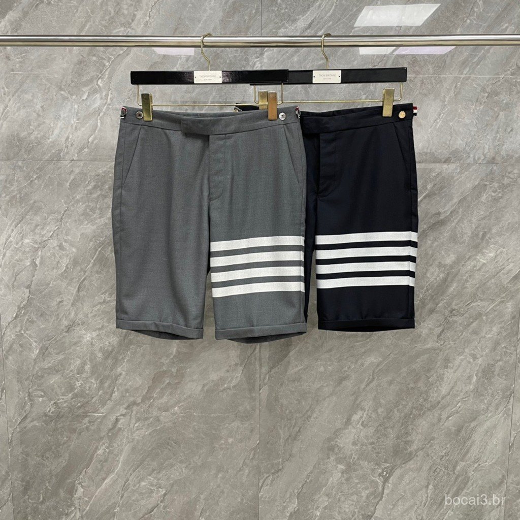 6XI2 Summer classic business casual versatile suit wool slim-fit trousers and shorts for both men and women