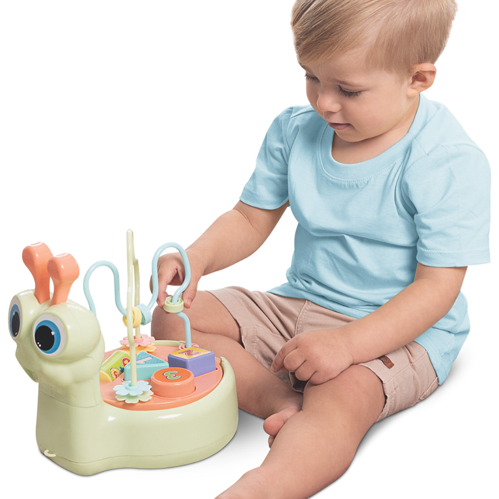 Brinquedo Caracol Aramado Montessori Educativo Colorido