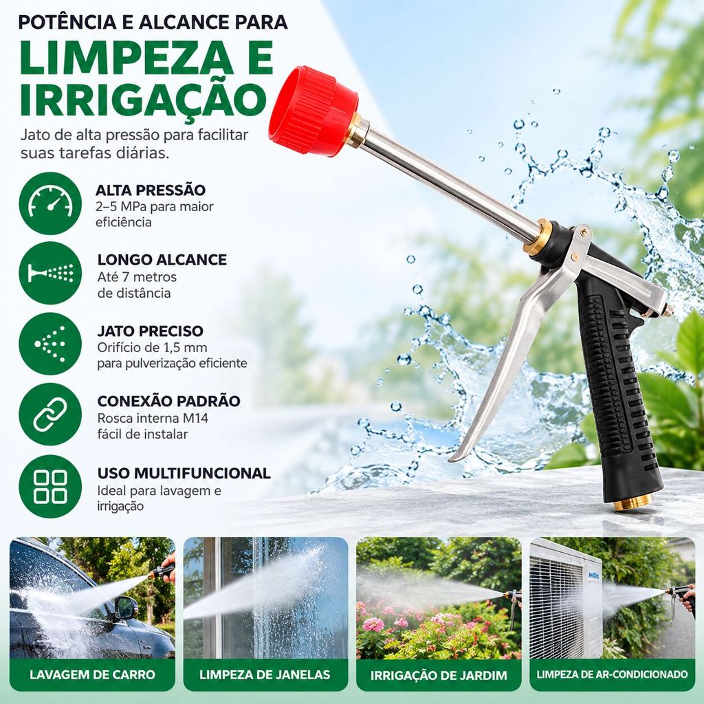 VILKOR High Pressure Spray Atomization Nozzle Agricultural Piston Pump Irrigation Tool
