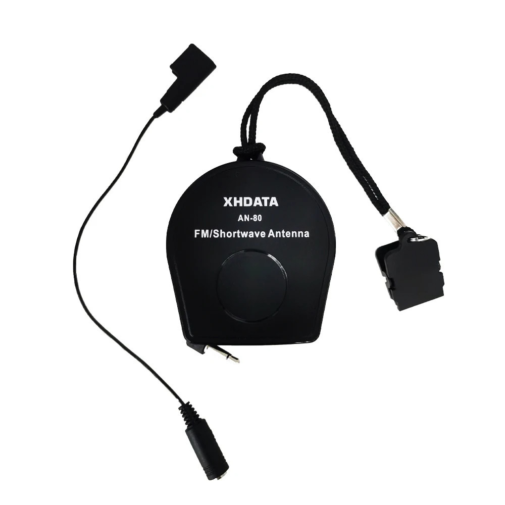 Antena fio XHDATA AN-80 FM onda curta p/ Degen Tecsun e +