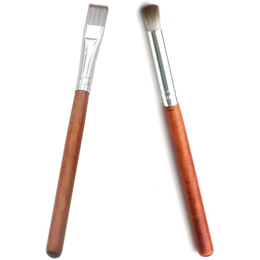 2 Pack Watch Cleaning Brush with Wood Handle Professional Soft Bristle Watch Dial Cleaning Brush Small Parts Cleaner Too