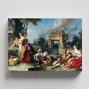 Quadro Canvas The Fountain of Love Borda Infinita 40x60cm