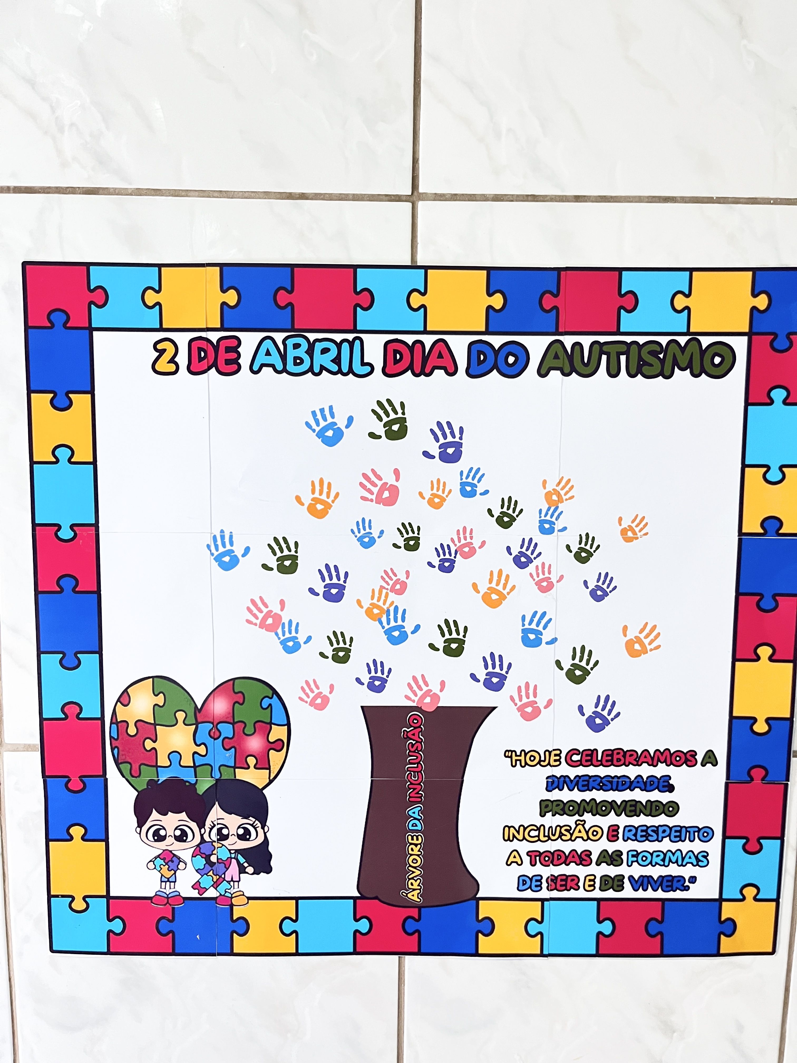 PAINEL DIA DO AUTISMO – ÁRVORE DA INCLUSÃO