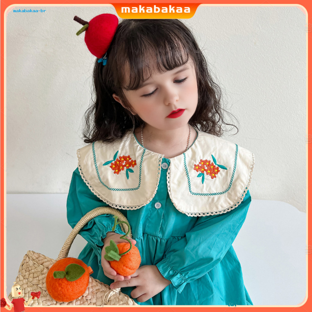 Toddler Orange Fruit Hair Pin – Soft Wool Felt Side Bang Clip Cute Lucky Charm Baby Accessory Adorable Kids for Southe