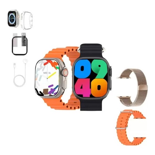 Smartwatch W69 Ultra Tela Amoled + 1 Pulseira Modelo 2023