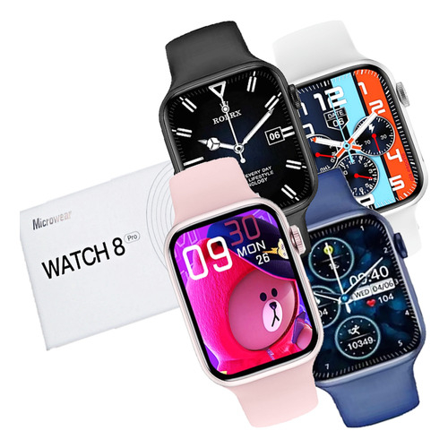 Watch 8 Pro Lançamento 2023 Modelo W28 Várias Cores Unissex