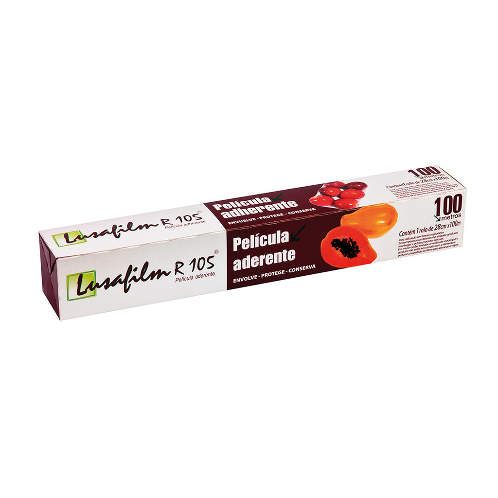 KIT 02 UN Bobina Filme PVC LUSAFILM R105 28cm x 100 metros