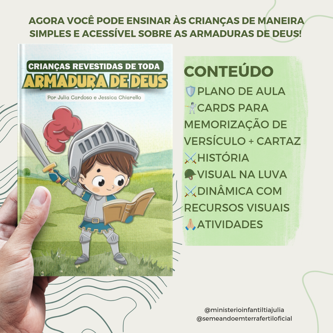 CRIANÇAS REVESTIDAS DE TODA ARMADURA DE DEUS ????????????????