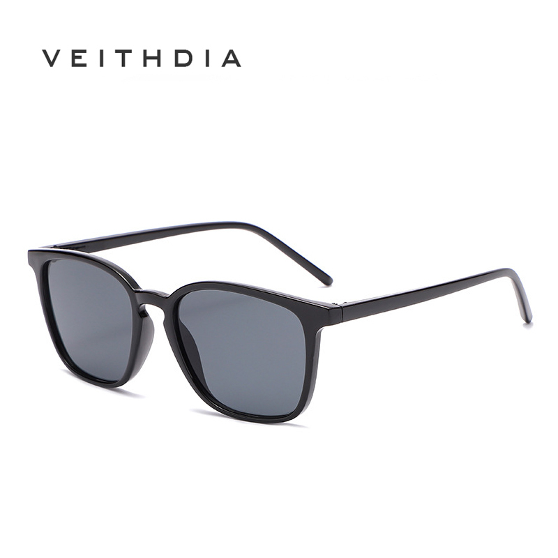 VEITHDIA Nova Moda Óculos De Sol Simples Square Retro Estilo Para Homens E Mulheres S21207