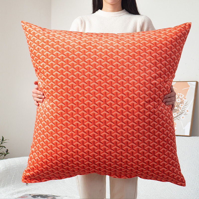 Large Throw Pillow For Living Room Large Bed Cushion Square Backrest Cushion Custom-Made Backrest Pad Simple Red Large S