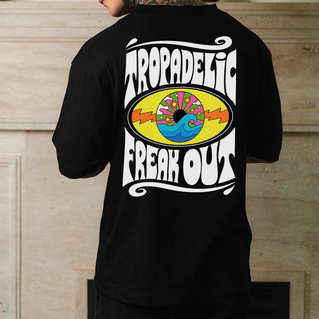 Camiseta Oversized Camisa StreetWear Tropadelic Freak Out Envio Imediato Premium OVER-332