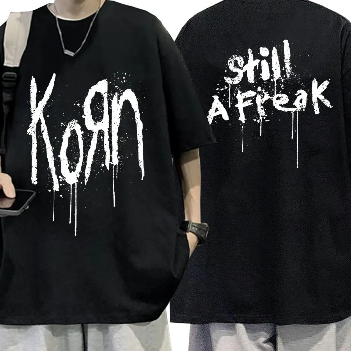 2026 Camiseta korn still a freak Streetwear Unissex Blusa