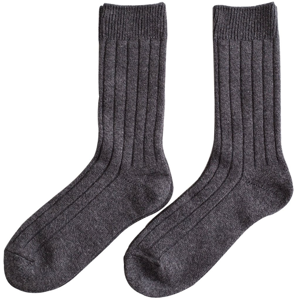 Chiyoji Men's Premium Simple Business Socks - Thick, Japanese-Made, 2-Pair Set, Available in Various Colors and Sizes