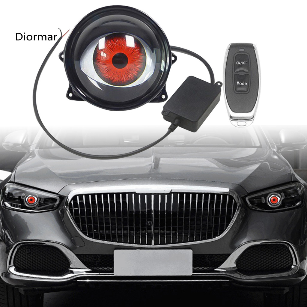 Dynamic Demon Eye Projector Automotive Led Headlight Modification 3-inch Devil Headlights with Remote Control 6-mode Adj