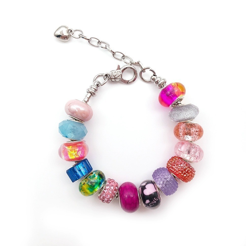 50 Pçs Pulseira Contas DIY Resina Grande Buraco Spacer Beads Acessórios Moda Artesanato Bijuterias