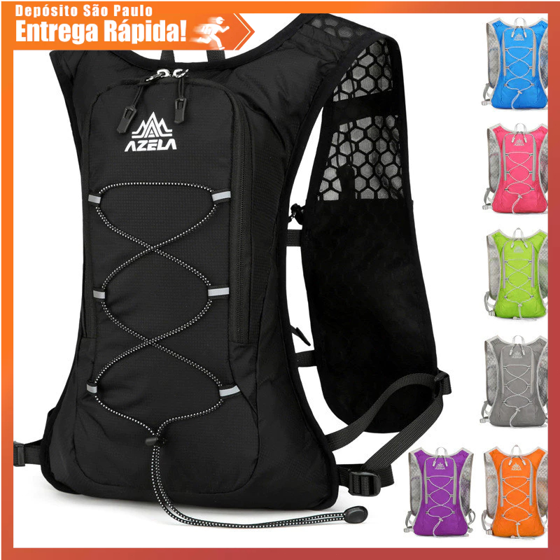 Mochila Ciclismo Leve Grande Capacidade Repelente Água Corrida Outdoor com Costas Acolchoadas e Reservatório d
