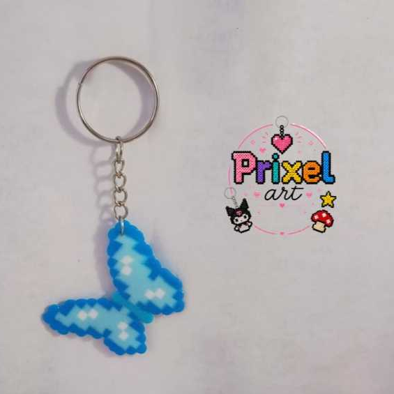 Chaveiro Borboleta | Hama Beads | Pixel Art | Perler Beads | Butterfly