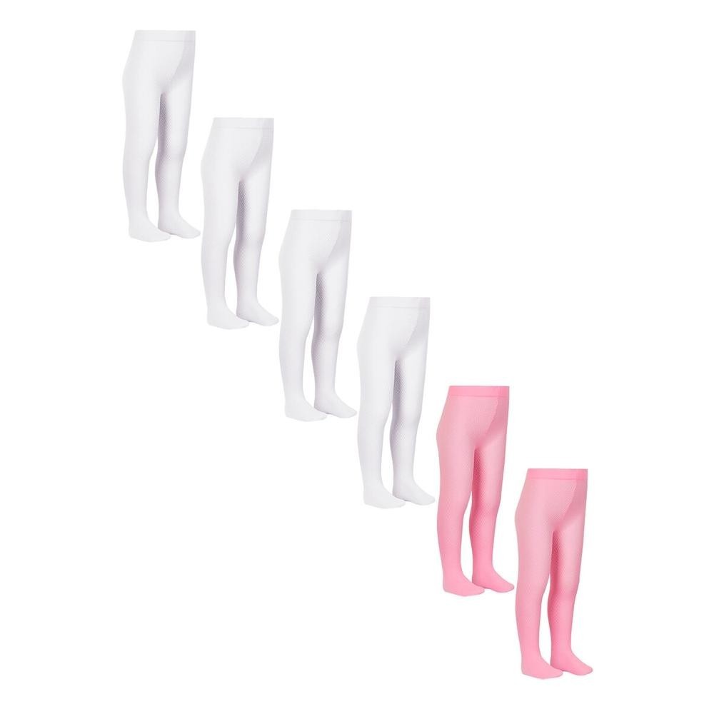 Kit com 6 Meias Calças Bebê Fio 70 Cute Lobinha 2554-001 Colorido