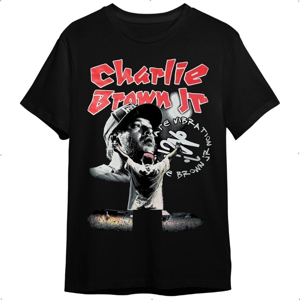Camiseta Charlie Brown Jr Chorão Preta Unissex Adulto Promoção